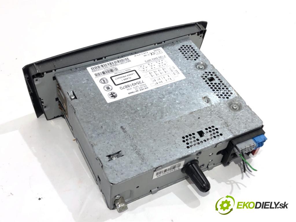 FIAT GRANDE PUNTO liftback 2009 57 kW 1.4 (199AXB11, 199AXB1A, 199BXB1A, 199AXL1A) 1368 RADIO 7354918870 (Audio zariadenie)