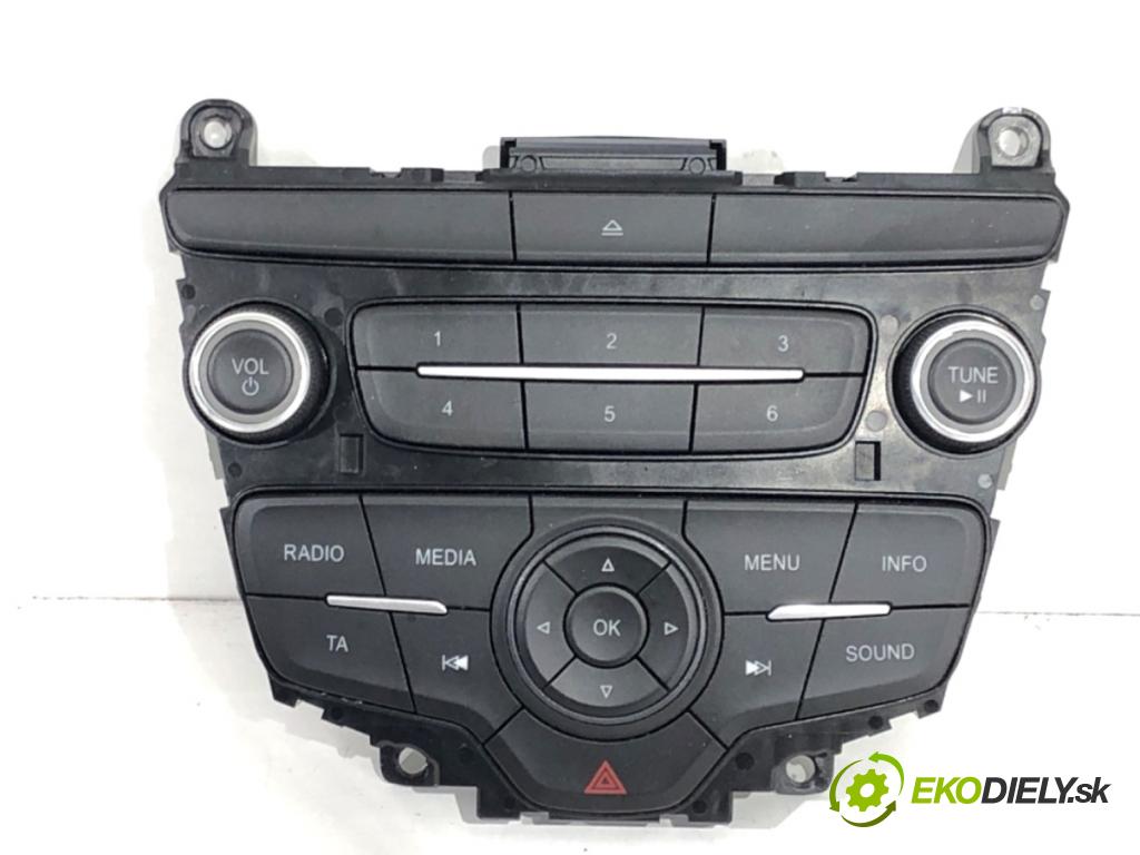 FORD FOCUS III liftback 2017 77 kW 1.6 Ti 1596 Panel ovládania radia F1ET18K811AD (Prepínacie páčky pod volantom)