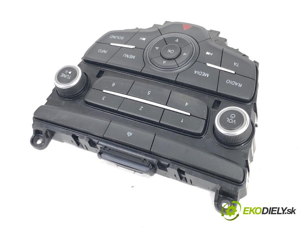 FORD FOCUS III liftback 2017 77 kW 1.6 Ti 1596 Panel ovládania radia F1ET18K811AD (Prepínacie páčky pod volantom)