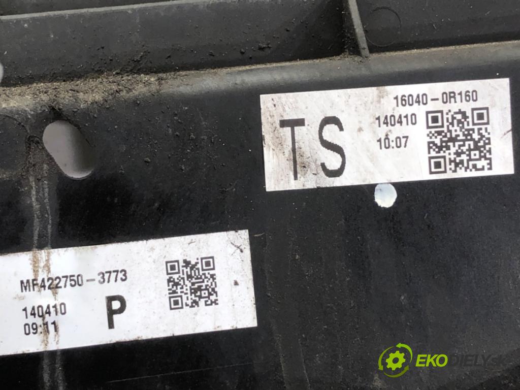 TOYOTA AVENSIS T27 Kombi 2014 91 kW 2.0 D-4D (ADT270_) 1998 ventilátor chladiče 16363-0R030 (Ventilátor)