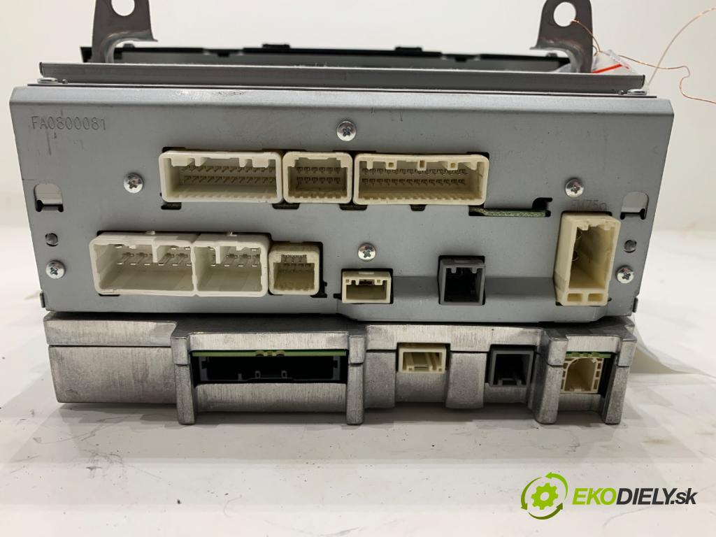 TOYOTA AVENSIS T27 Kombi 2014 91 kW 2.0 D-4D (ADT270_) 1998 RADIO 86140-05100 (Audio zariadenie)