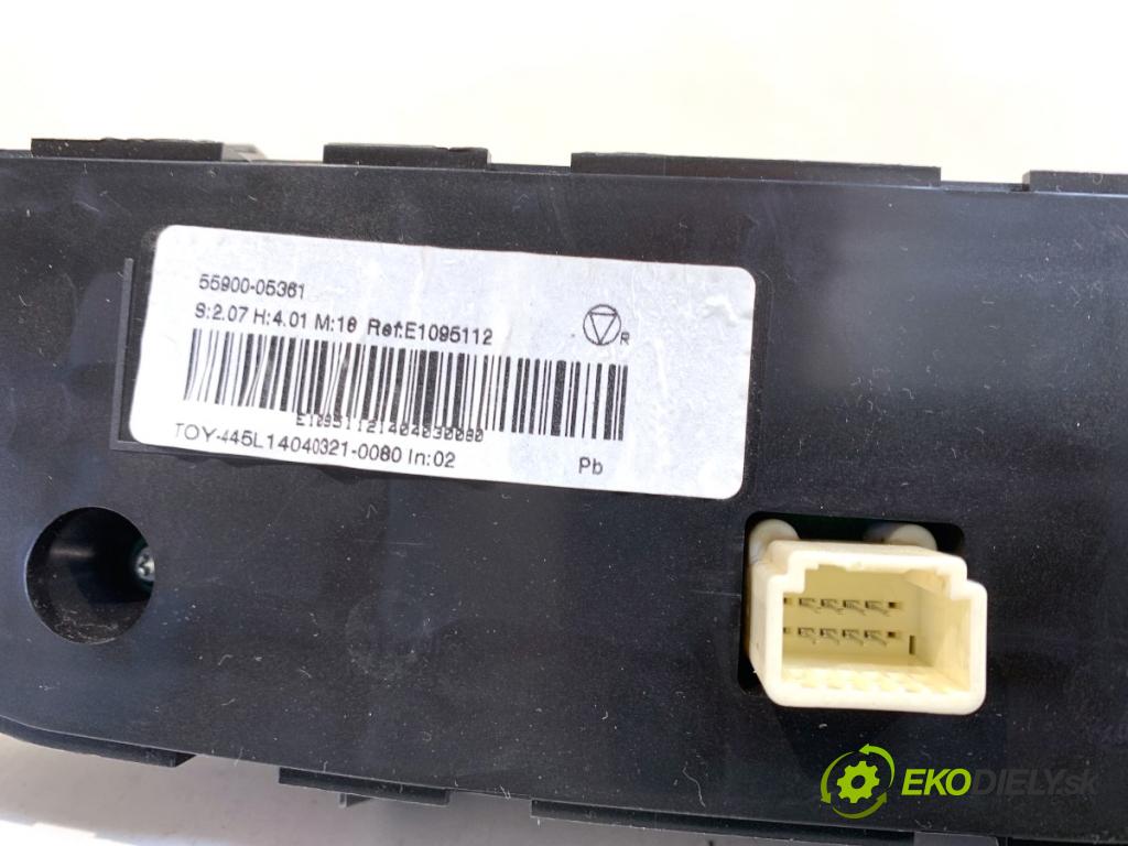 TOYOTA AVENSIS T27 Kombi 2014 91 kW 2.0 D-4D (ADT270_) 1998 Panel ovládania kúrenia 55900-05361 (Prepínacie páčky pod volantom)