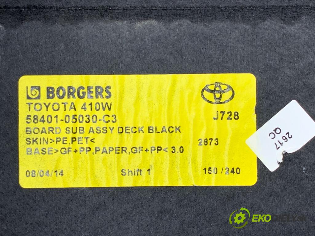 TOYOTA AVENSIS T27 Kombi 2014 91 kW 2.0 D-4D (ADT270_) 1998 KRYTINA: kufra 58401-05030