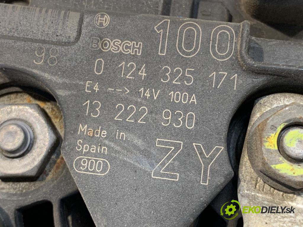 OPEL CORSA D liftback 2009 59 kW 1.2 (L08, L68) 1229 Alternátor 13222930 (Alternátor)