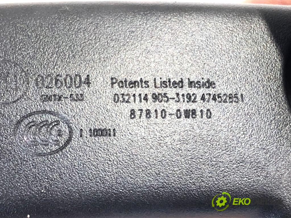 TOYOTA AVENSIS T27 Kombi 2014 91 kW 2.0 D-4D (ADT270_) 1998 zpětné zrcátko vnitřní 87810-0W810 (Vnitřní zpětné zrcátko)