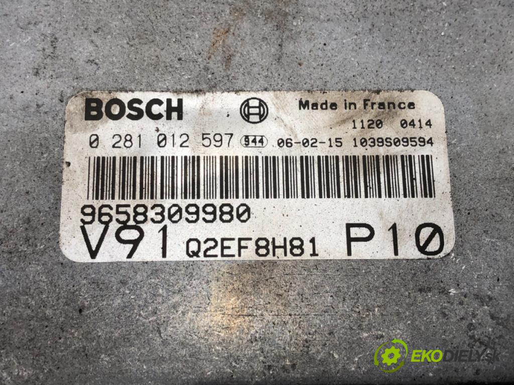 CITROEN JUMPER II  2006 66 kW 2.0 HDi 66kW [90 KM] olej napędowy 2002 - 2022 1997 riadiaca jednotka Motor 9658309980 (Riadiaca jednotka)