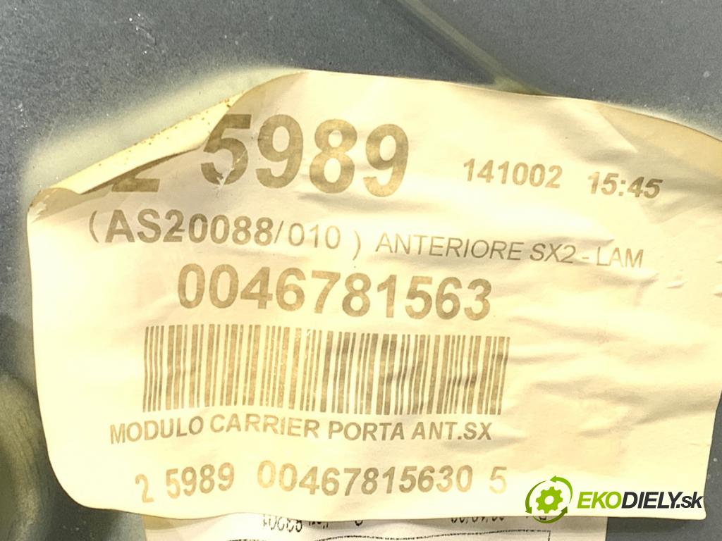 FIAT STILO liftback 2002 125 kW 2.4 20V (192_XD1A, 192AXD12) 2446 mechanismus okna levý přední část 0046781563