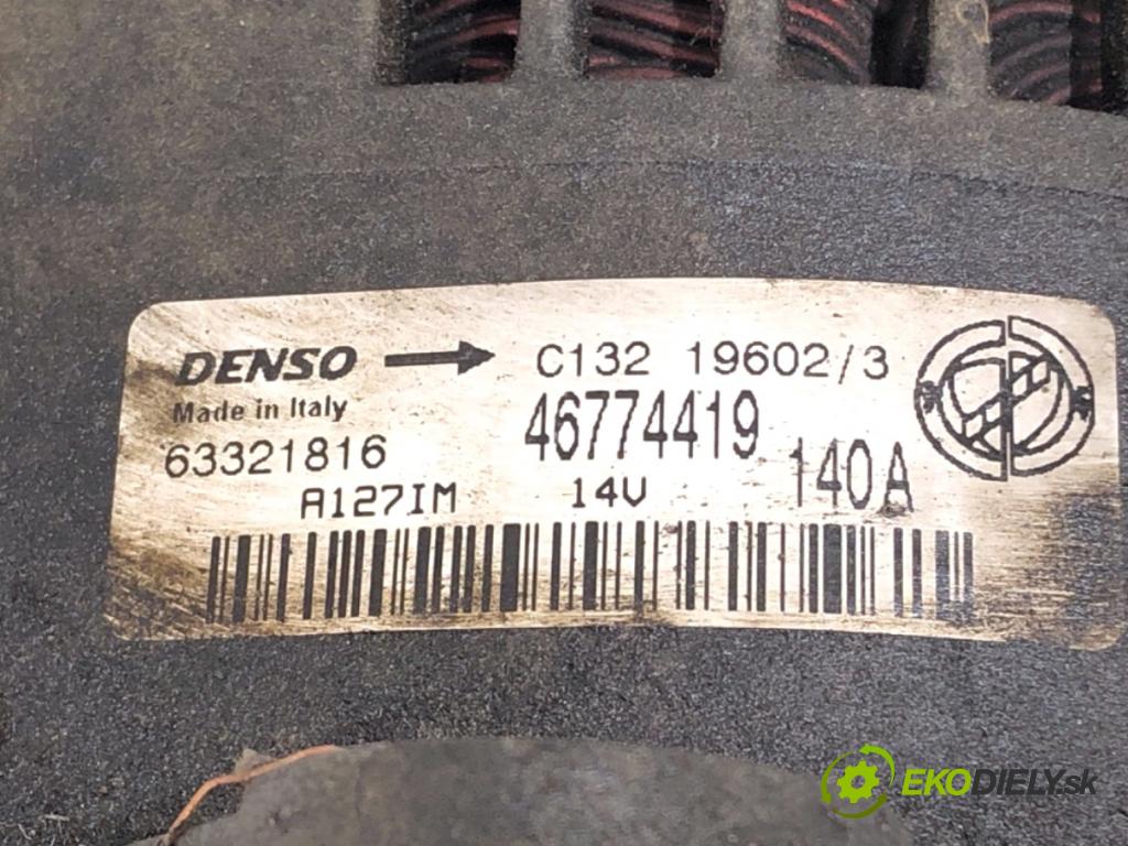 FIAT STILO liftback 2002 125 kW 2.4 20V (192_XD1A, 192AXD12) 2446 Alternátor 63321816 (Alternátor)