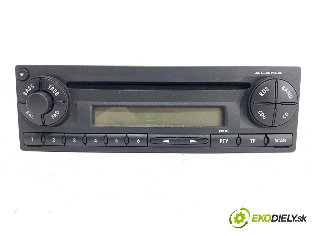 SEAT IBIZA III liftback 2008 63 kW 1.4 16V 1390 RADIO 6L0035156B (Audio zariadenie)