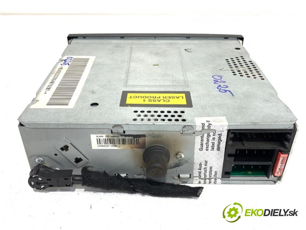 SEAT IBIZA III liftback 2008 63 kW 1.4 16V 1390 RADIO 6L0035156B (Audio zariadenie)