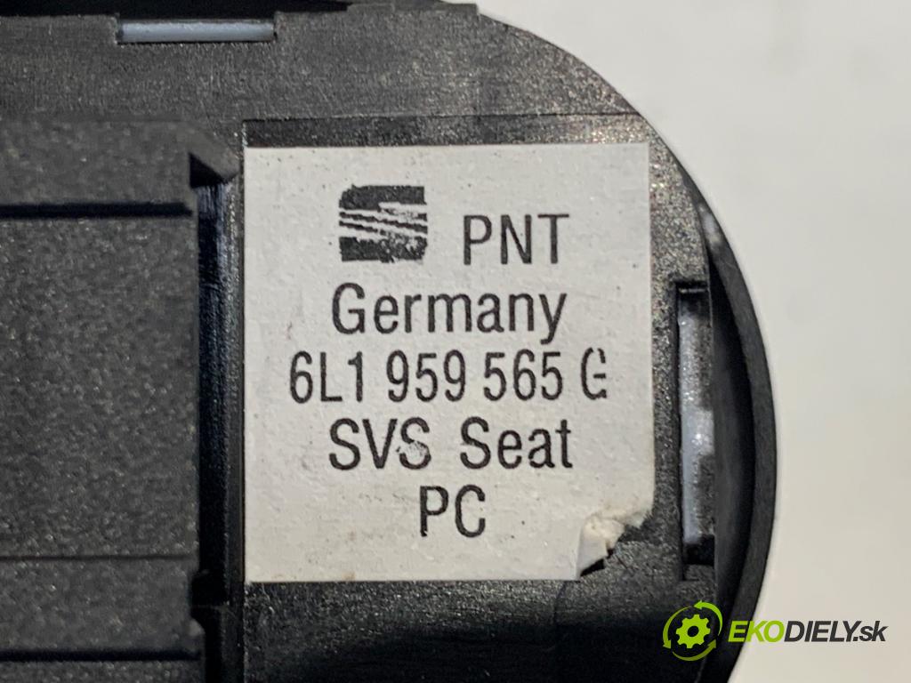 SEAT IBIZA III liftback 2008 63 kW 1.4 16V 1390 Prepínač nastavenia spätných zrkadiel 6L1959565G (Prepínacie páčky pod volantom)
