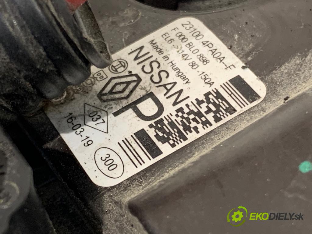 RENAULT MEGANE IV liftback 2016 151 kW 1.6 TCe 205 (B9MV) 1618 Alternátor 231004PA0A (Alternátor)