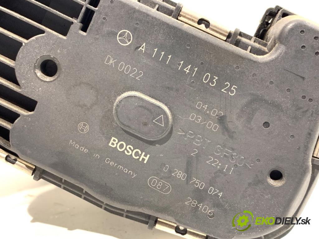 MERCEDES-BENZ CL203 coupe 2002 120 kW C 200 Kompressor (203.742) 1796 Škrtiaca klapka A1111410325 (Škrtiaca klapka)