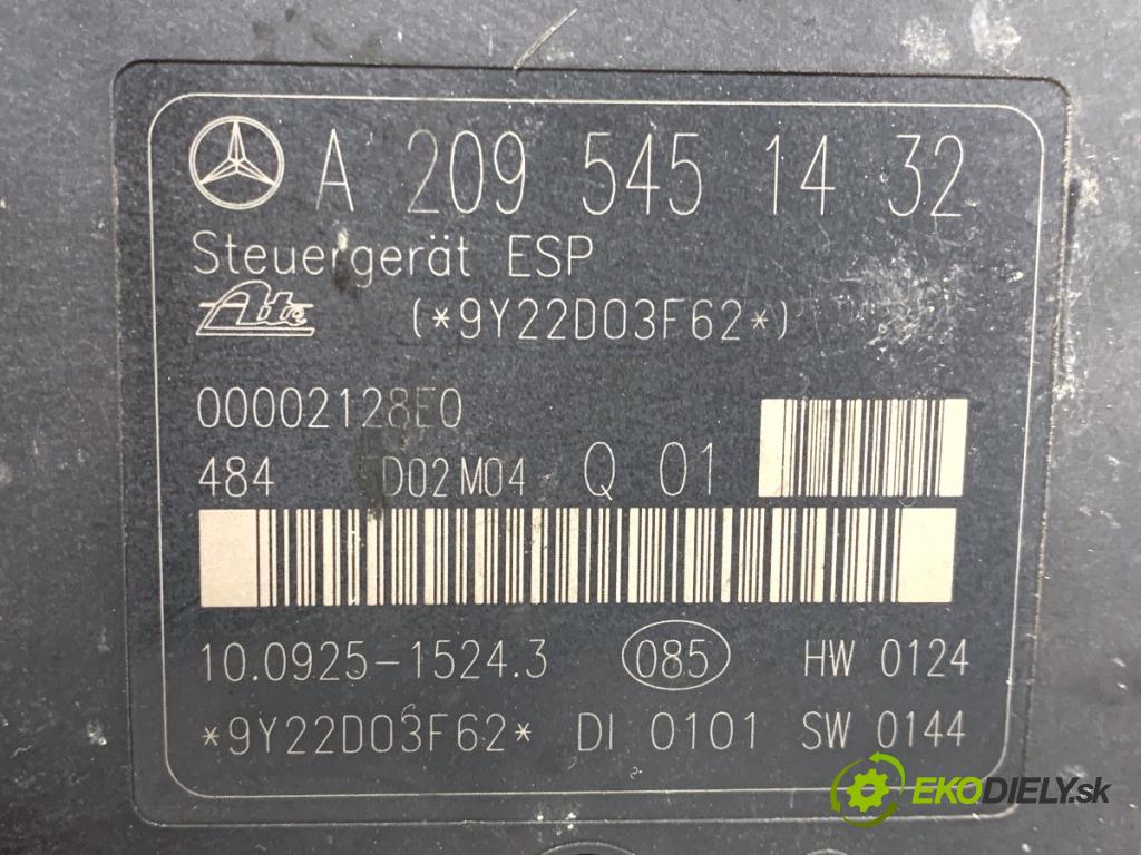 MERCEDES-BENZ CL203 coupe 2002 120 kW C 200 Kompressor (203.742) 1796 Pumpa ABS A0044315412 (Pumpa ABS)