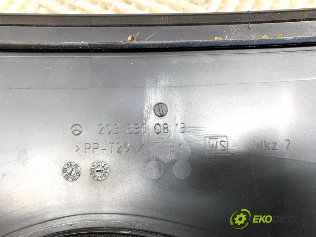 MERCEDES-BENZ CL203 coupe 2002 120 kW C 200 Kompressor (203.742) 1796 Torpédo, plast pod čelné okno 2038300813 (Torpédo (plast pod čelným sklom))