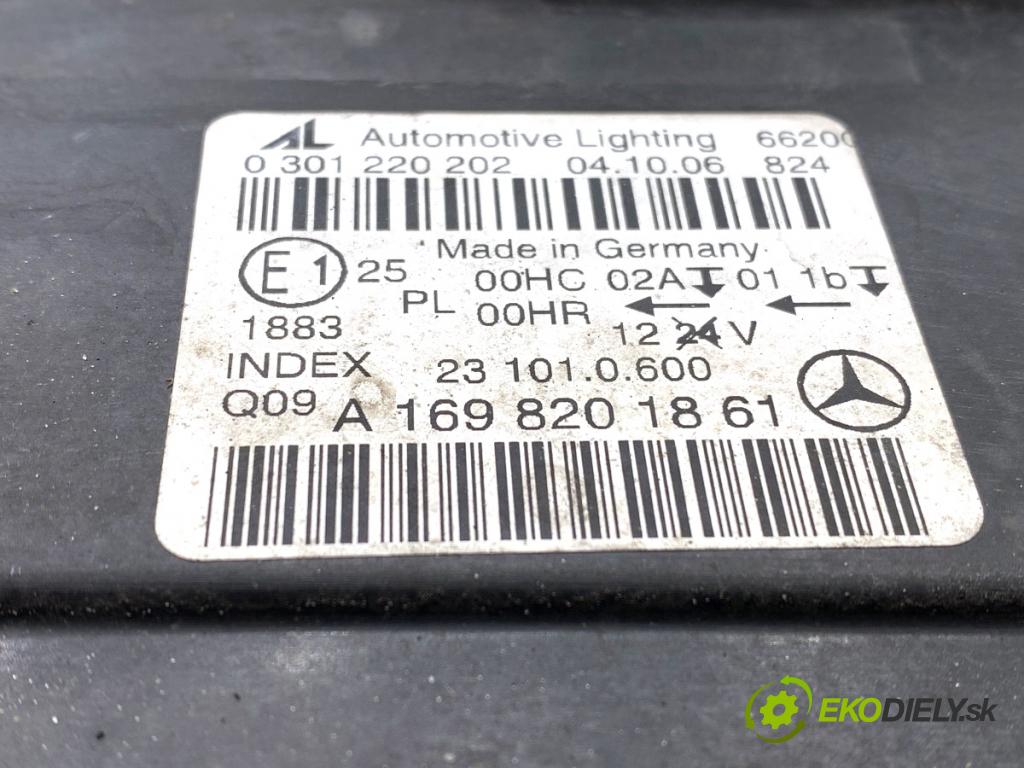 MERCEDES-BENZ W245 liftback 2006 80 kW B 180 CDI (245.207) 1991 Svetlomet pravy predný A1698201861