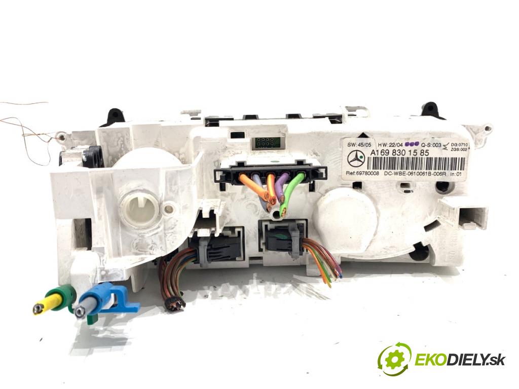 MERCEDES-BENZ W245 liftback 2006 80 kW B 180 CDI (245.207) 1991 Panel ovládania kúrenia A1698301585 (Prepínacie páčky pod volantom)