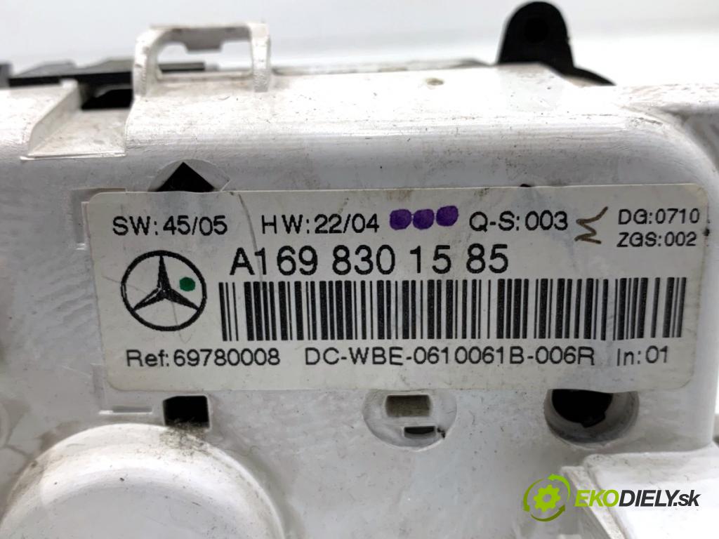 MERCEDES-BENZ W245 liftback 2006 80 kW B 180 CDI (245.207) 1991 Panel ovládania kúrenia A1698301585 (Prepínacie páčky pod volantom)