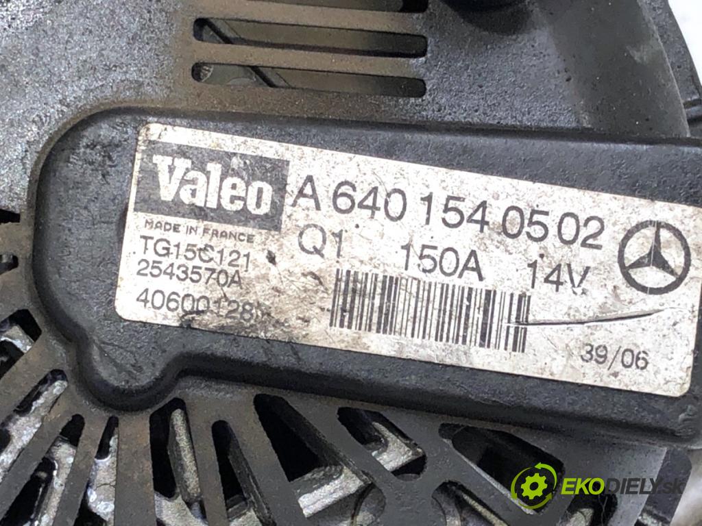 MERCEDES-BENZ W245 liftback 2006 80 kW B 180 CDI (245.207) 1991 Alternátor A6401540502 (Alternátor)