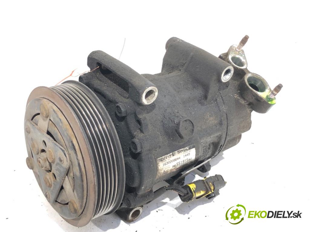 PEUGEOT 206 liftback 2006 80 kW 1.6 16V 1587 Kompresor klimatizácie 9655191580 (Kompresor klimatizácie)