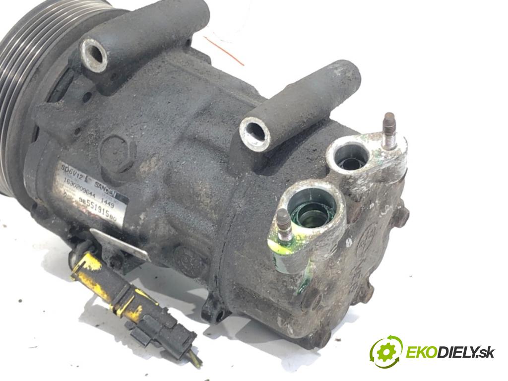 PEUGEOT 206 liftback 2006 80 kW 1.6 16V 1587 Kompresor klimatizácie 9655191580 (Kompresor klimatizácie)