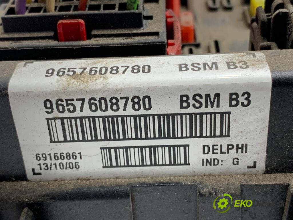 PEUGEOT 206 liftback 2006 80 kW 1.6 16V 1587 Modul BSM 9657608780 (Riadiaca jednotka ostatné)