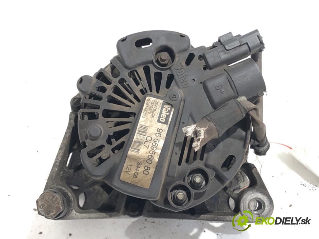 PEUGEOT 206 liftback 2006 80 kW 1.6 16V 1587 Alternátor 9656956080 (Alternátor)
