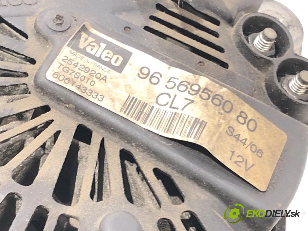 PEUGEOT 206 liftback 2006 80 kW 1.6 16V 1587 Alternátor 9656956080 (Alternátor)