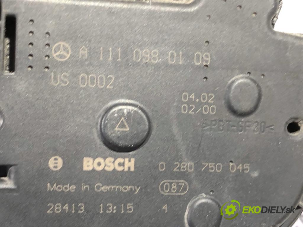 MERCEDES-BENZ CL203 coupe 2002 120 kW C 200 Kompressor (203.742) 1796 Škrtiaca klapka A1110980109 (Škrtiaca klapka)