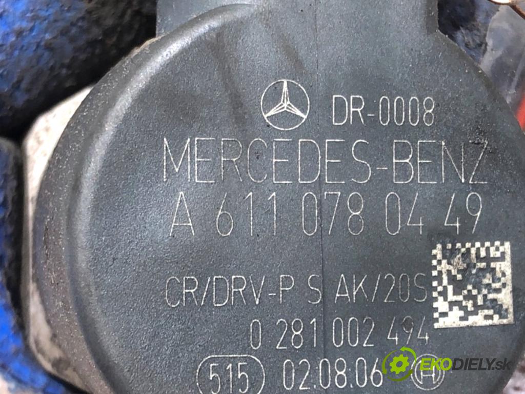 MERCEDES-BENZ W245 liftback 2006 80 kW B 180 CDI (245.207) 1991 Snímač tlaku paliva A6110780449 (Snímač)