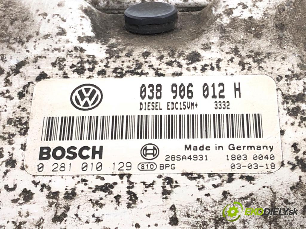 SKODA OCTAVIA I Kombi 2003 66 kW 1.9 TDI 1896 riadiaca jednotka Motor 038906012H (Riadiaca jednotka)