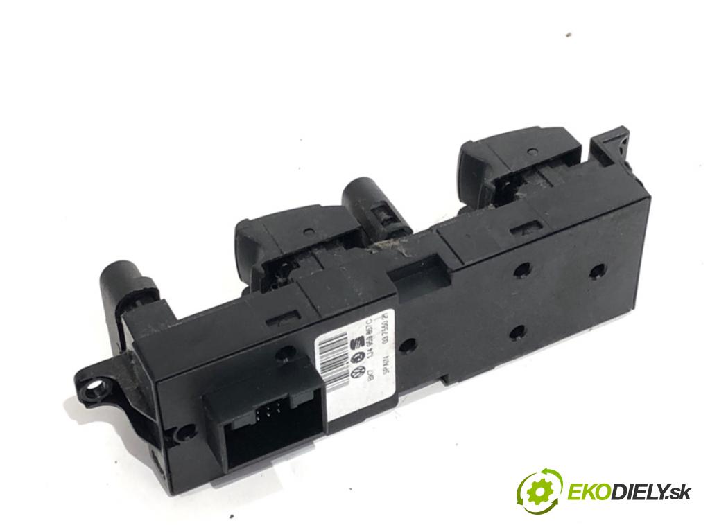 SKODA OCTAVIA I Kombi 2003 66 kW 1.9 TDI 1896 Prepínač okien 1J4959857C (Prepínacie páčky pod volantom)