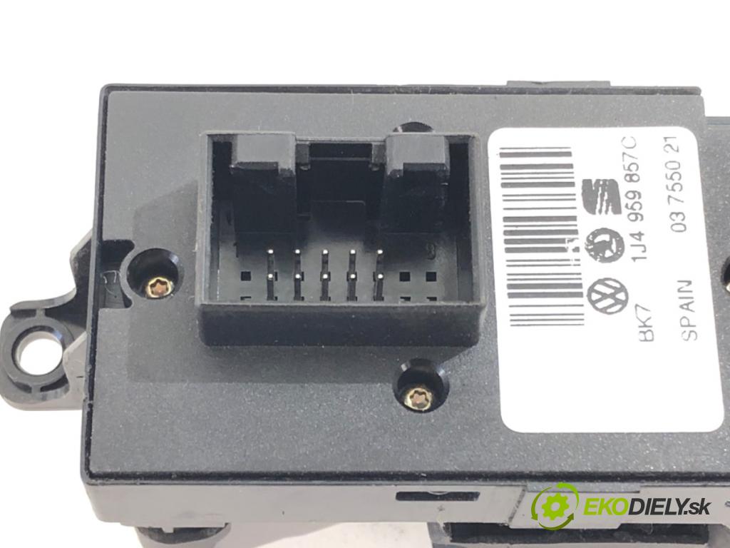 SKODA OCTAVIA I Kombi 2003 66 kW 1.9 TDI 1896 Prepínač okien 1J4959857C (Prepínacie páčky pod volantom)