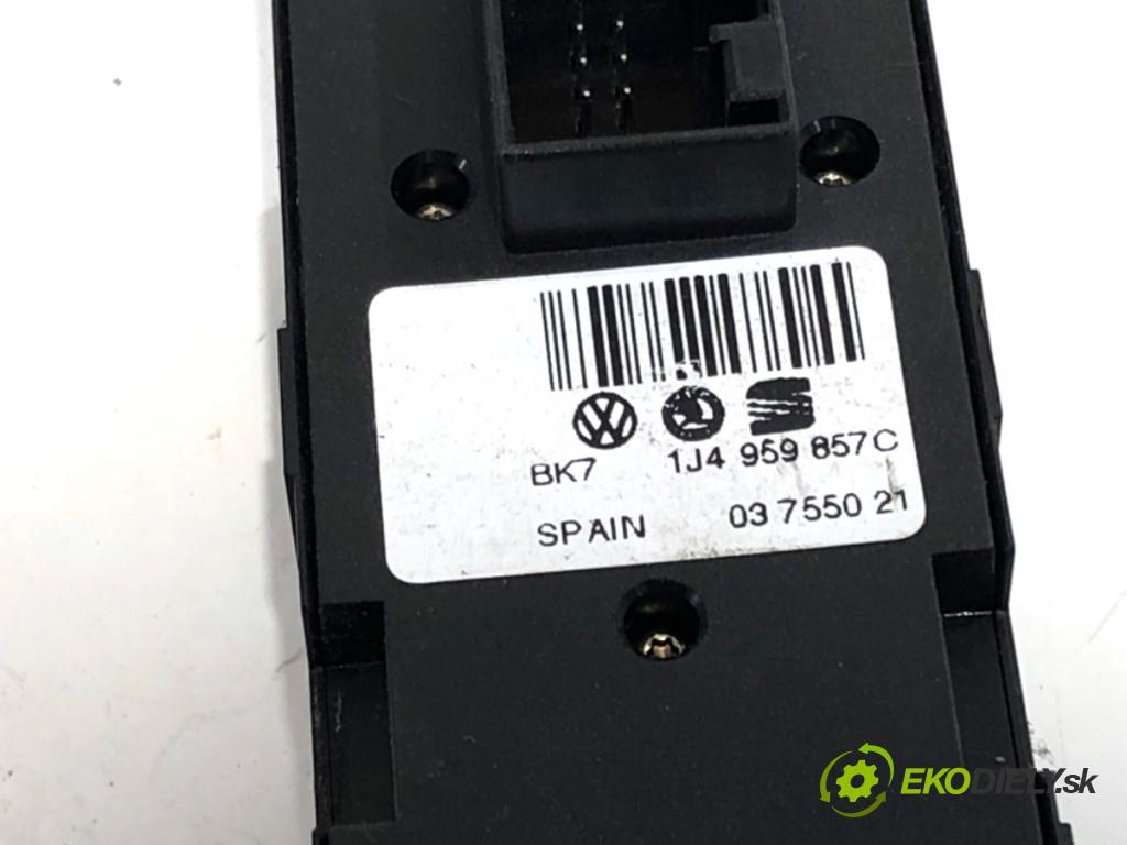 SKODA OCTAVIA I Kombi 2003 66 kW 1.9 TDI 1896 Prepínač okien 1J4959857C (Prepínacie páčky pod volantom)