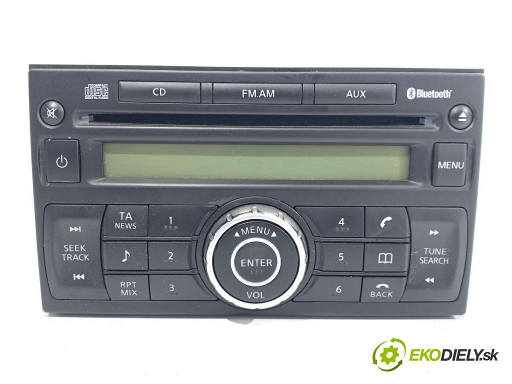 NISSAN QASHQAI J10 SUV 2009 84 kW 1.6 1598 RADIO 28185-JD05A (Audio zariadenie)