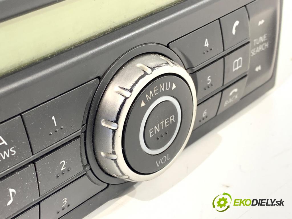 NISSAN QASHQAI J10 SUV 2009 84 kW 1.6 1598 RADIO 28185-JD05A (Audio zariadenie)
