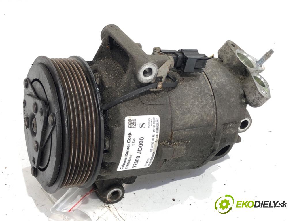 NISSAN QASHQAI J10 SUV 2009 84 kW 1.6 1598 Kompresor klimatizácie 92600-JD000 (Kompresor klimatizácie)