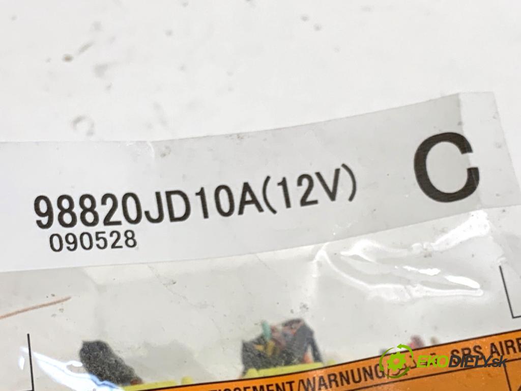 NISSAN QASHQAI J10 SUV 2009 84 kW 1.6 1598 senzor airbag 98820JD10A (Snímač)