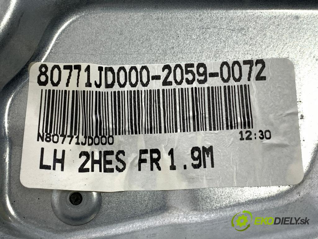 NISSAN QASHQAI J10 SUV 2009 84 kW 1.6 1598 mechanismus okna levý přední část