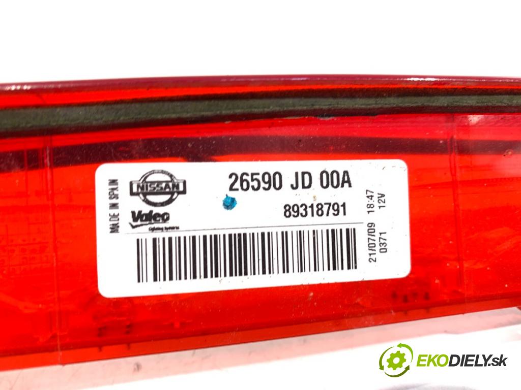 NISSAN QASHQAI J10 SUV 2009 84 kW 1.6 1598 světlo brzdových světel 26590JD00A