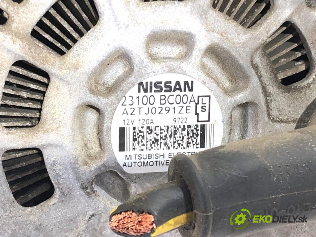NISSAN QASHQAI J10 SUV 2009 84 kW 1.6 1598 Alternátor 23100-BC00A (Alternátor)