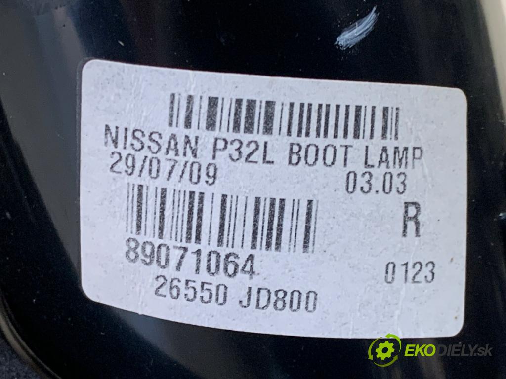 NISSAN QASHQAI J10 SUV 2009 84 kW 1.6 1598 světlo zadní část pravá vnitřní  (Klika dveří ostatní)