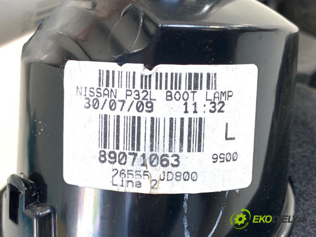 NISSAN QASHQAI J10 SUV 2009 84 kW 1.6 1598 světlo zadní část levá strana vnitřní  (Klika dveří ostatní)