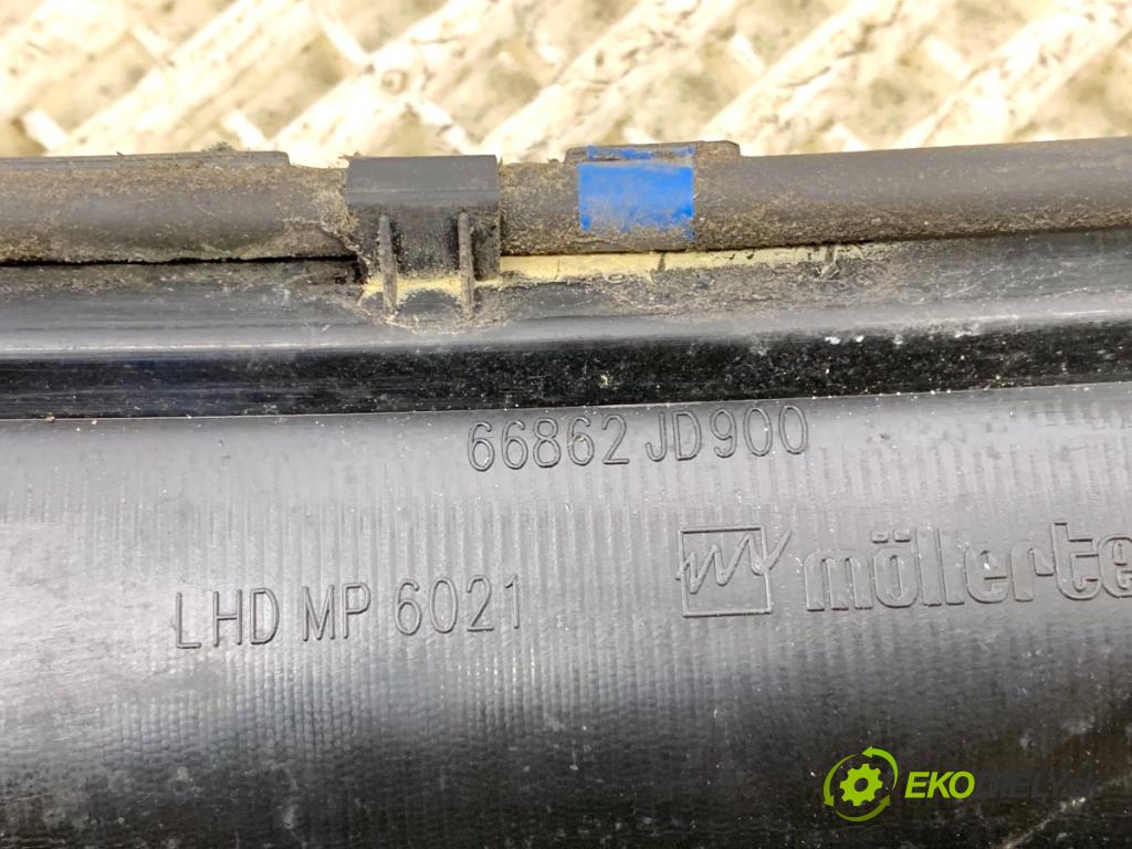 NISSAN QASHQAI J10 SUV 2009 84 kW 1.6 1598 Torpédo, plast pod čelné okno 66862-JD900 (Torpédo (plast pod čelným sklom))