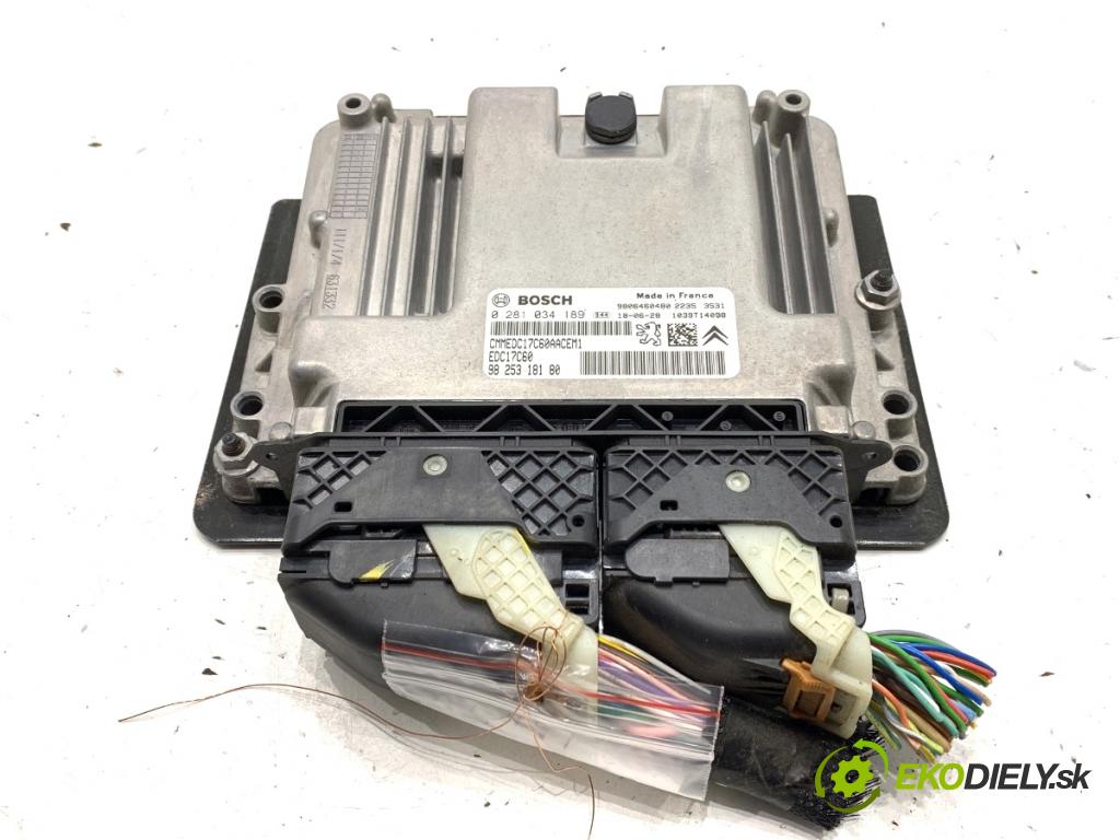 CITROEN BERLINGO II nadwozie wielkoprzestrzenne (MPV) 2018 88 kW 1.6 BlueHDi 120 1560 riadiaca jednotka Motor 0281034189 (Riadiaca jednotka)