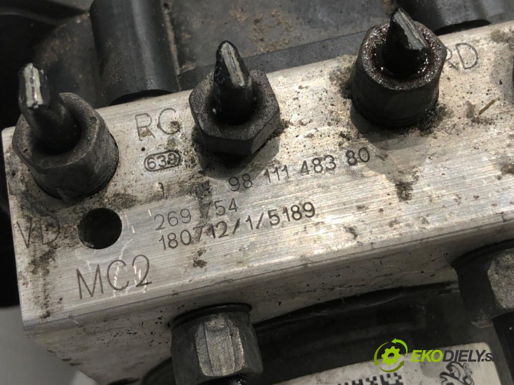 CITROEN BERLINGO II nadwozie wielkoprzestrzenne (MPV) 2018 88 kW 1.6 BlueHDi 120 1560 Pumpa ABS 9822873580 9811148380 (Pumpa ABS)