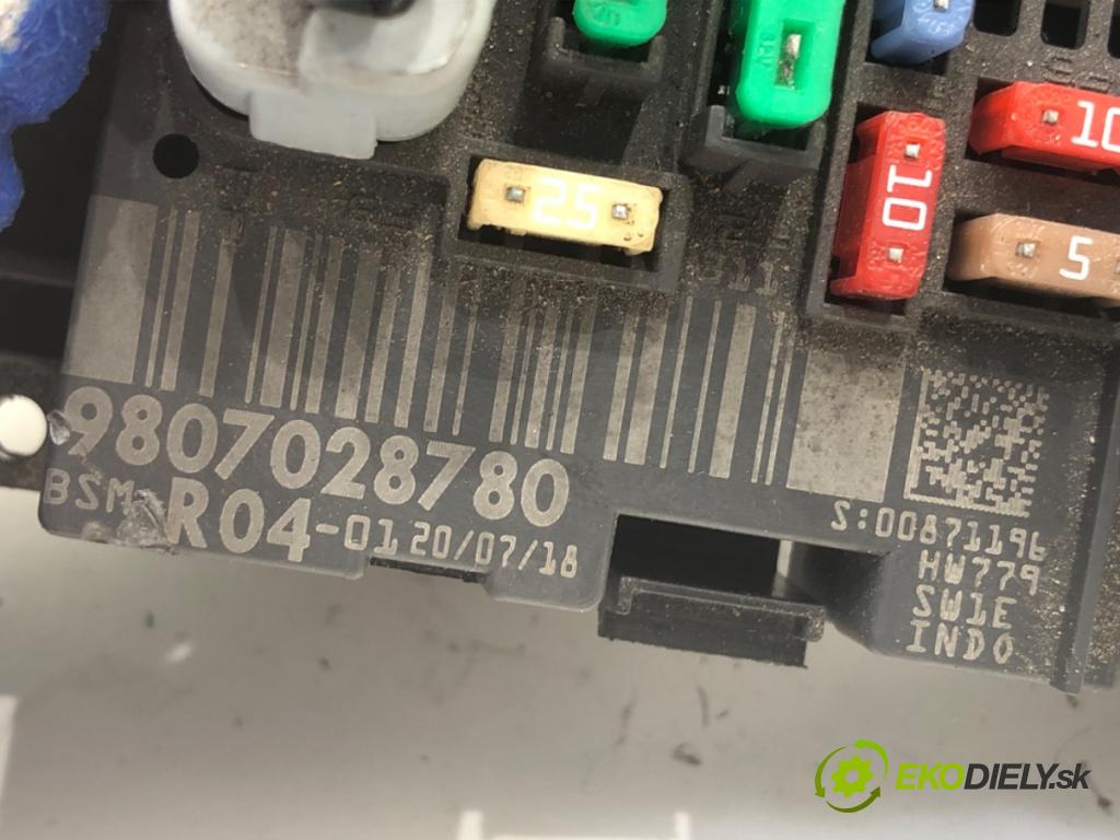 CITROEN BERLINGO II nadwozie wielkoprzestrzenne (MPV) 2018 88 kW 1.6 BlueHDi 120 1560 Modul BSM 9807028780 (Riadiaca jednotka ostatné)