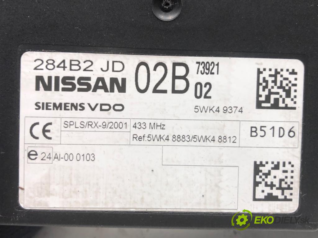 NISSAN QASHQAI J10 SUV 2007 78 kW 1.5 dCi 1461 Modul komfortu 284B2JD02B (Modul komfortu)