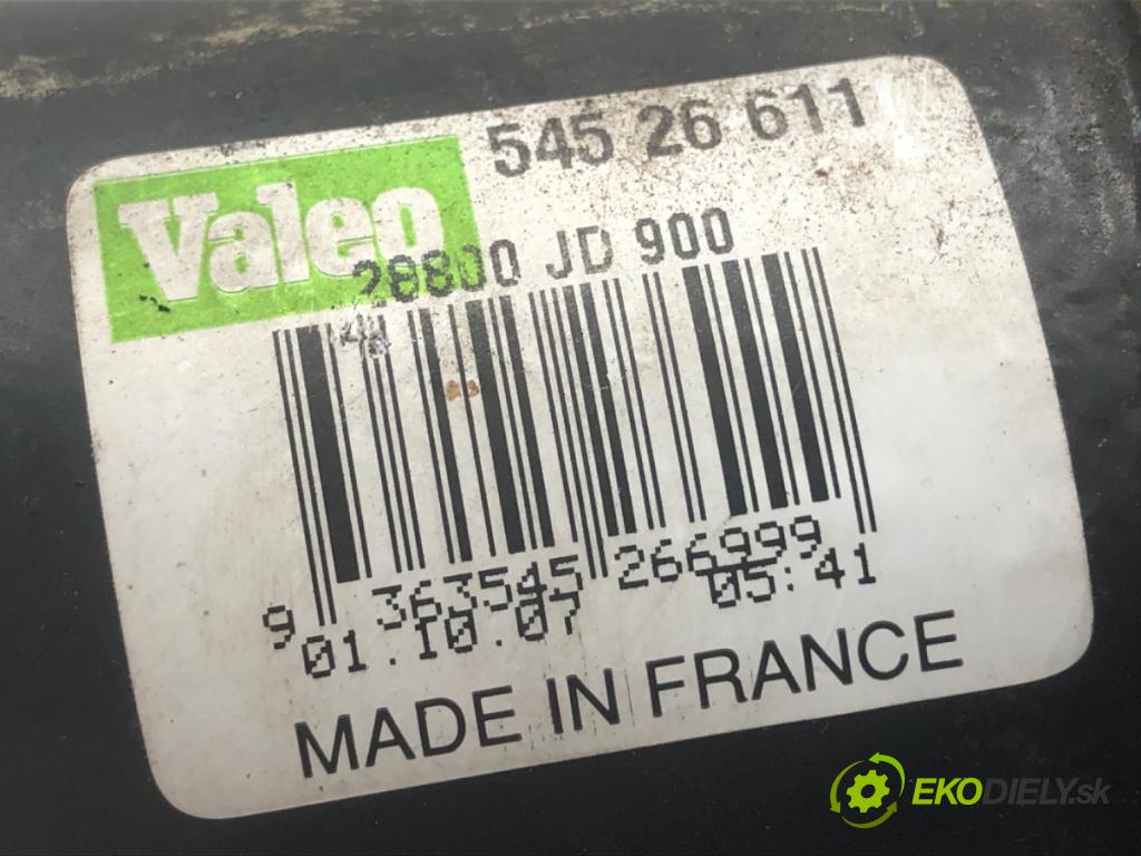 NISSAN QASHQAI J10 SUV 2007 78 kW 1.5 dCi 1461 Mechanizmus stieračov predný 54526611 (Motorček stieračov predný)