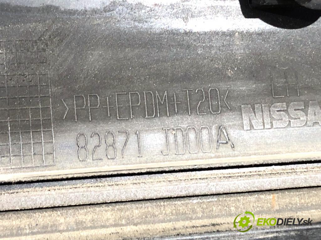 NISSAN QASHQAI J10 SUV 2007 78 kW 1.5 dCi 1461 lišta dveře levý zadní část 82871JD00A